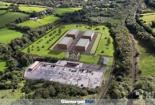An artist’s impression of how the modular plant will look.