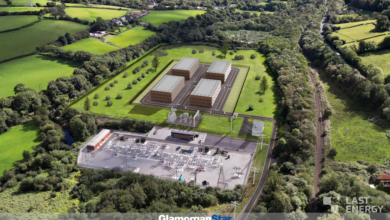 An artist’s impression of how the modular plant will look.