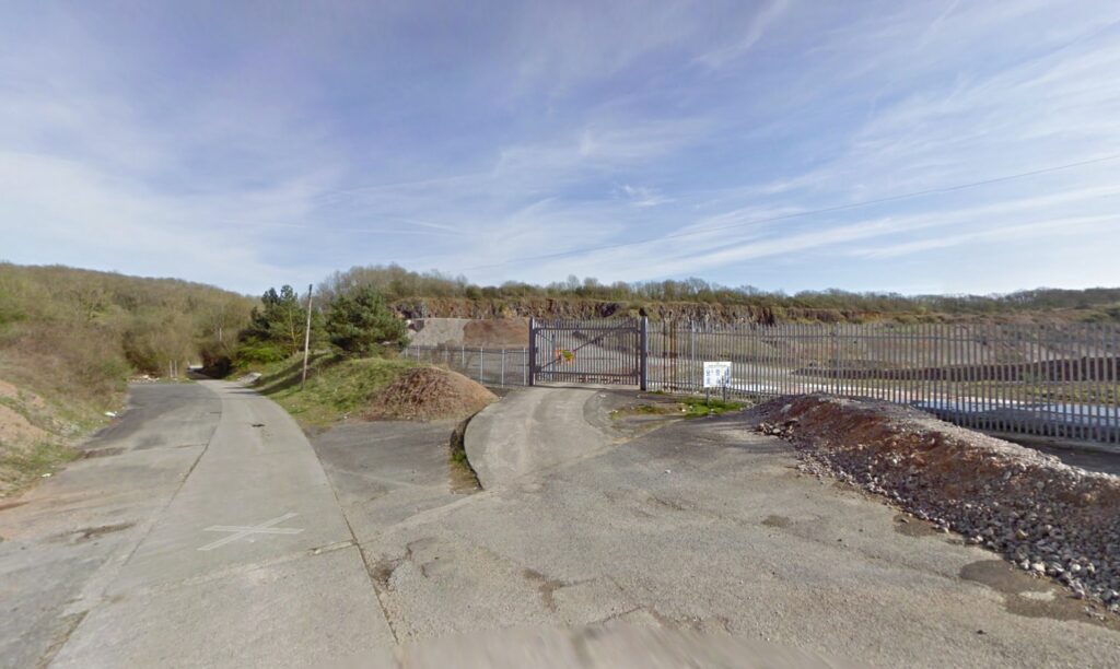 The entrance to Ruthin Quarry in the Vale of Glamorgan, which will be used again after plans were approved recently. Photo: Google. 