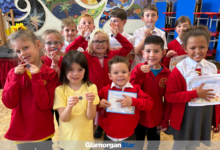 The pupils received certificates and badges after completing the challenge.