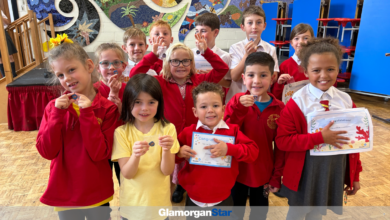 The pupils received certificates and badges after completing the challenge.