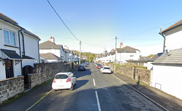 Two of the vehicles were on Stacey Street, Dinas Powys. Photo: Google.