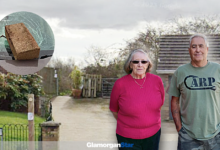 Graham Underdown MBE and his wife Jean who have been living with a footpath running up their driveway on Clos Cwm Barri for more than 20 years. Photo: Ted Peskett/LDRS.
