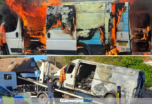 Van destroyed by fire in Dinas Powys