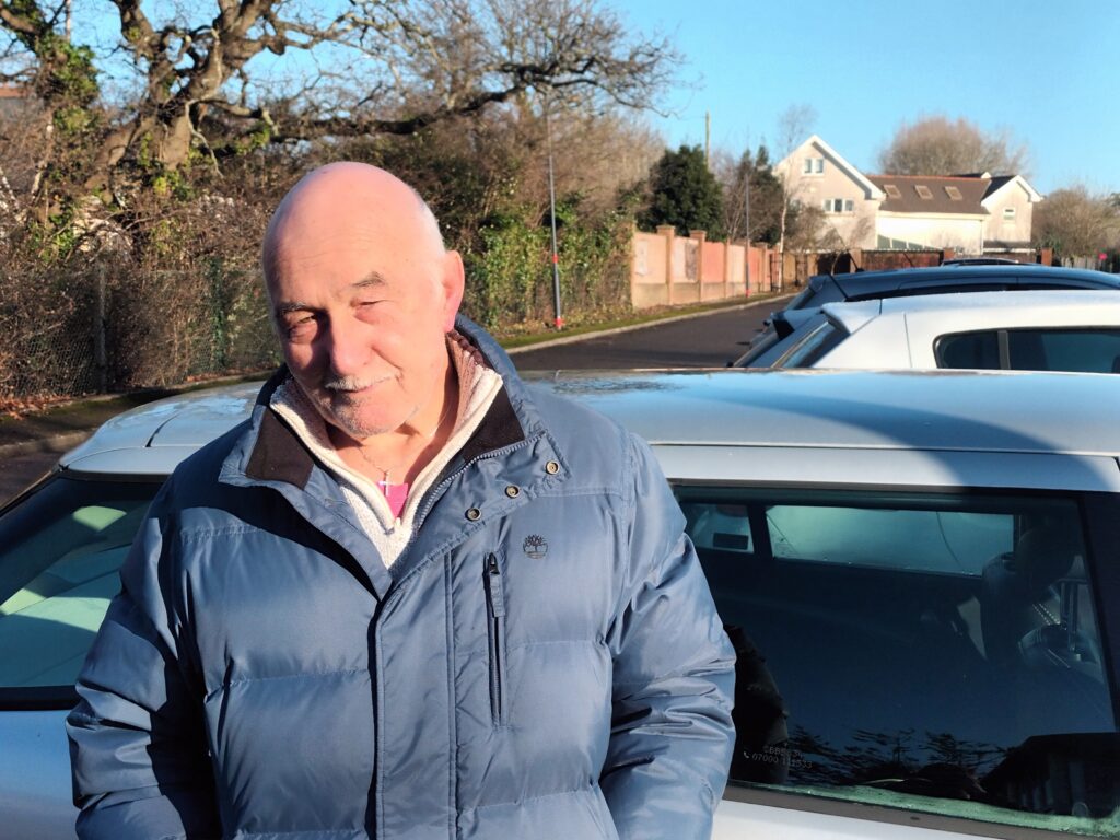 Sean Carson said he has had two hip replacements and needs two knee replacements. He said he would rather use his car to travel to Barry as he finds it difficult to access Eastbrook Station. Photo: LDRS.