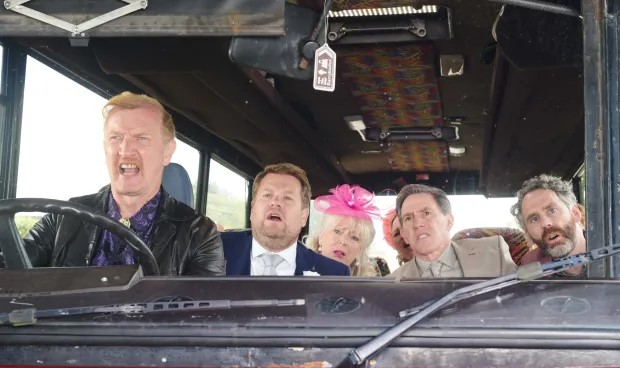 Rushing to Southampton on Dave's Coaches. Photo: BBC.