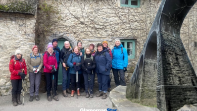 The Gang outside the Blue Anchor. Photo by William Milne.