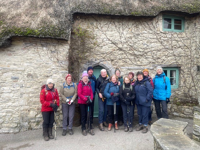 The Gang outside the Blue Anchor. Photo by William Milne.