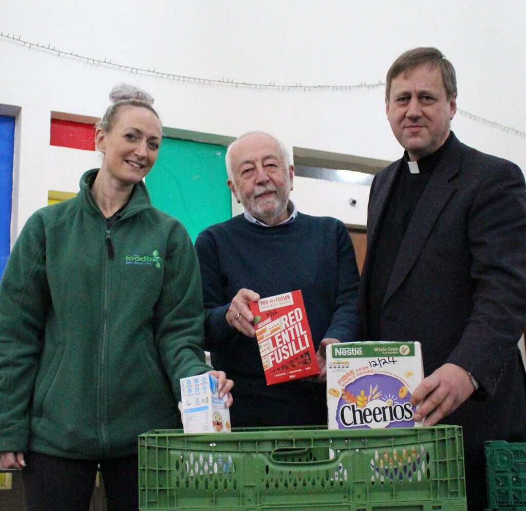Becky Morgan, Howard Perks and Rev Duncan Ballard.