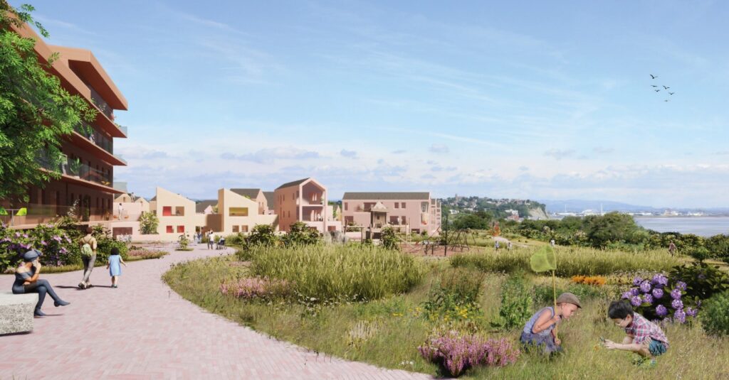 Artist impression of what the new housing development proposed for land at Upper Cosmeston Farm could look like. Photo: Austin-Smith:Lord.