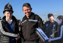 VIP Harrison meeting Chief Constable Jeremy Vaughan. Photo: SWP.