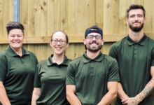 (Left to right): Ceri, Emma, Mike, and Camaron.