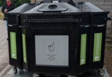 The new-style litter bins that are intended for the Vale.