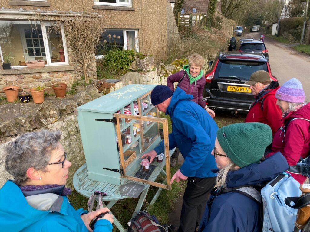 Purchasing pickles and jam at Middleton. Photo by Robin Pitcher.