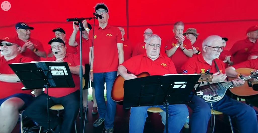 Bois y Bryn performing at last year's Festival of the Sea on Barry Island.