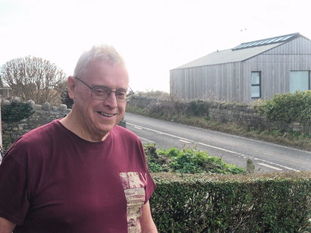 Trevor Dally at his home in East Aberthaw. Photo: LDRS.