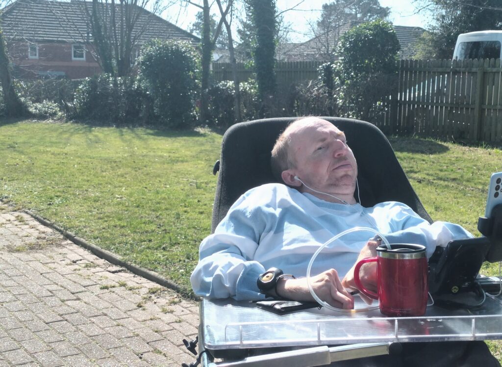Mark Roderick, a client at New Horizons in Barry.