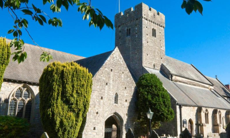 Work is needed on the tower of St Illtud’s Church. Image supplied by church appeal.