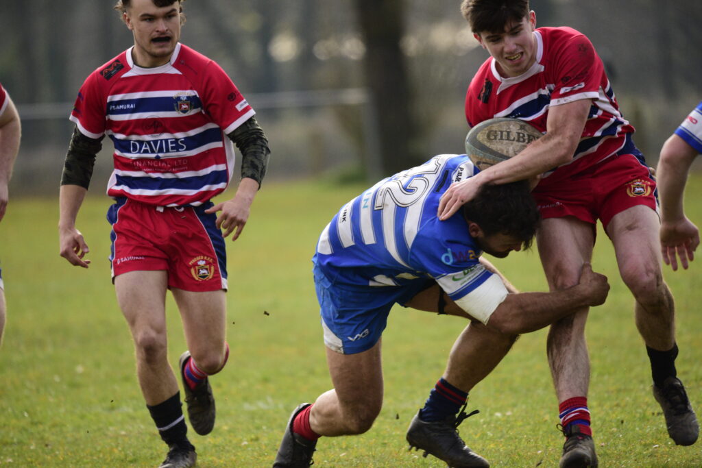 Pencoed try scorer Harri Pascoe.