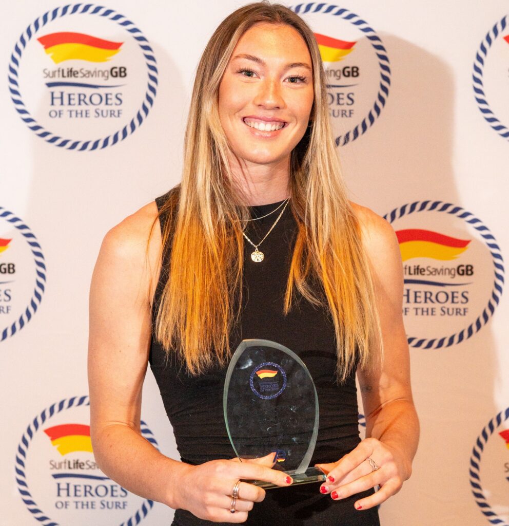 Evie Wong is pictured with her award. Image by Fran McElhone/SLSGB.