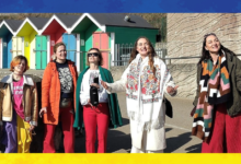 The Ukrainian women’s singing circle.