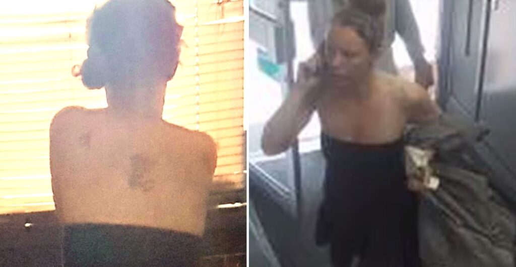 Charlene in a property in Broadway (left) and in Morrisons Local, Adamsdown (right). Photo: SWP.