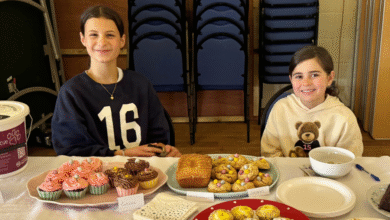 Sadie and Jasmine Rosser Shelley at the coffee morning.