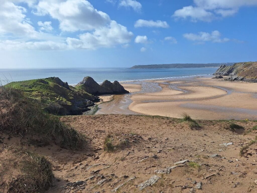 Above Three Cliff Bay. Photo: Joy Strangward.