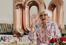 Muriel Jenkins at her 100th birthday celebration.