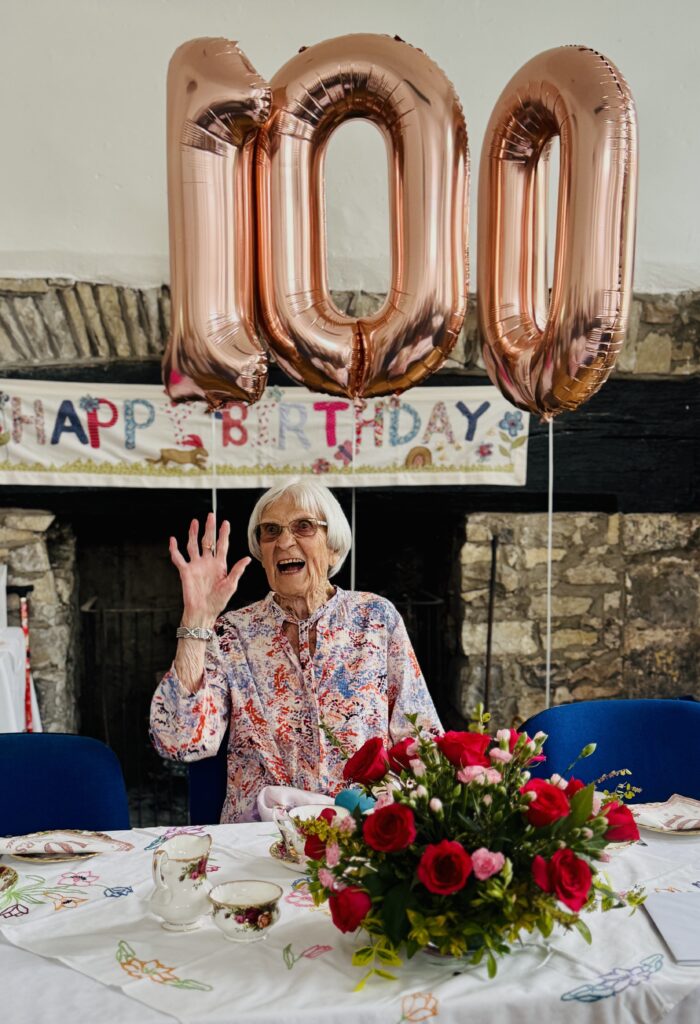 Muriel Jenkins at her 100th birthday celebration.