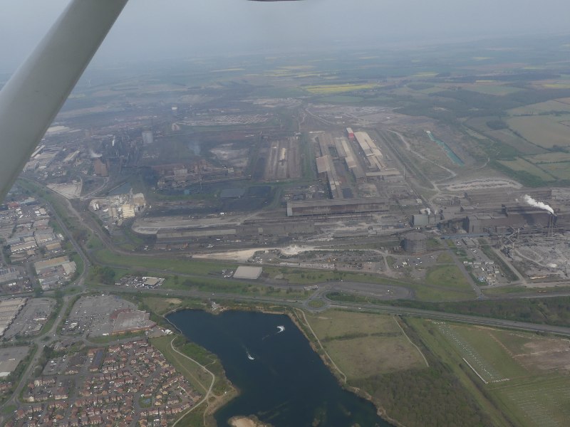 Scunthorpe Steelworks from the air. Photo: Simon Tomson, geograph.
