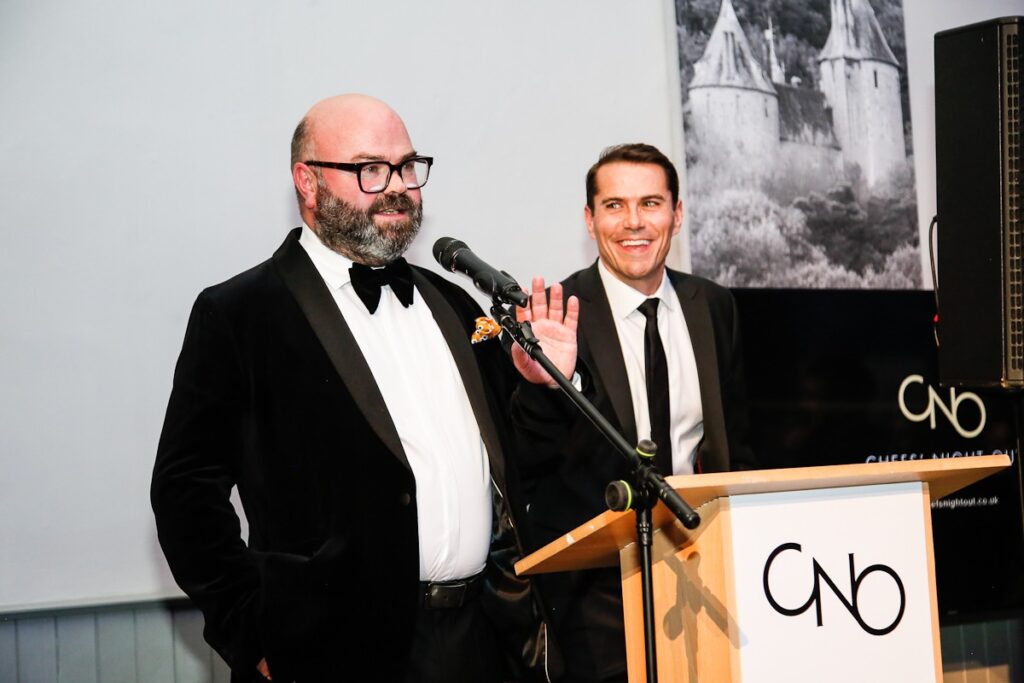 Huw Edwards (left) and David Loosemore. Photo: Paul Fears.