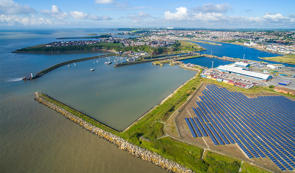 Aerial image of ABP’s Port of Barry - Image credit Dave Powell Ltd