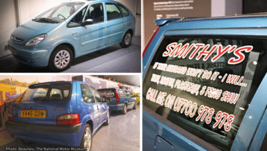 Gavin & Stacey iconic cars from the show are now on display at the National Motor Museum in Beaulieu. Photo: Beaulieu, The National Motor Museum.