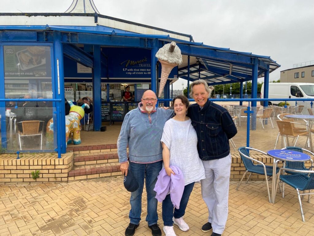 Marco Zeraschi with Ruth and Richard.