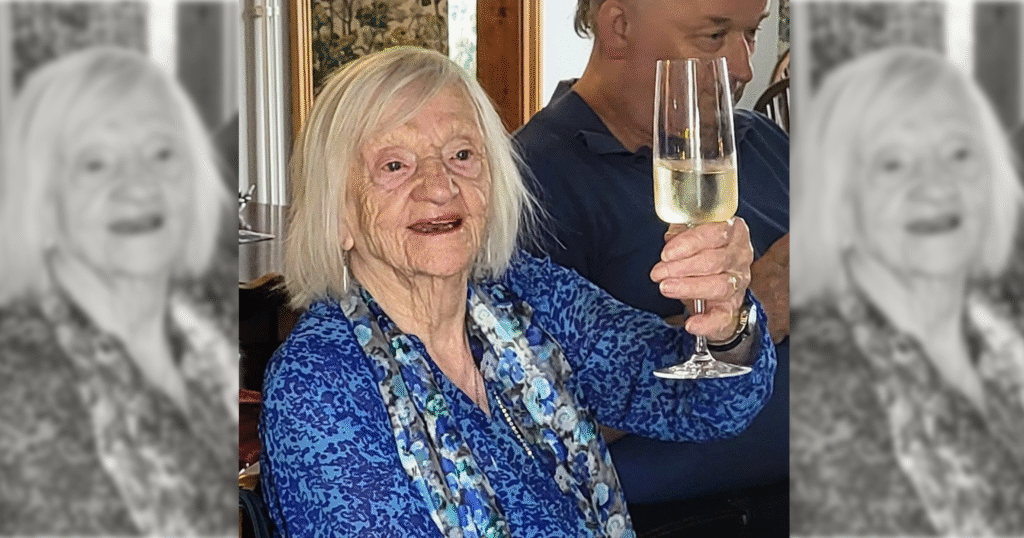 Val raises a glass at the Victoria Inn.