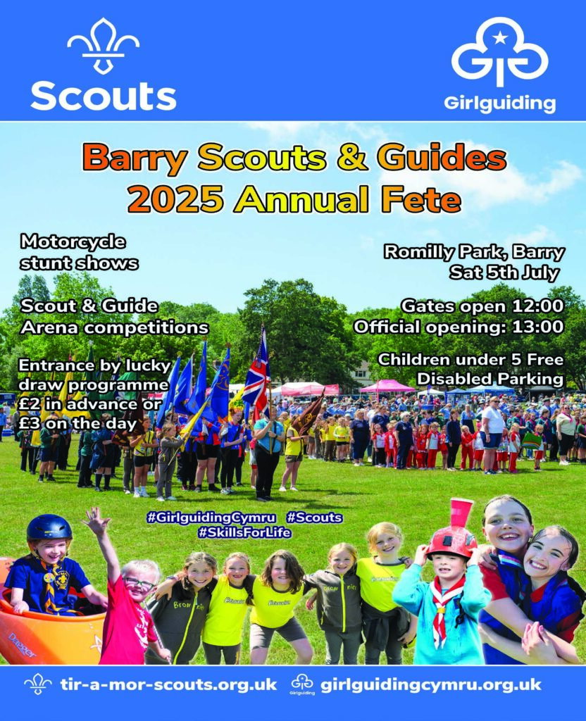 70th Scout and Guide Fete is returning to Barry.