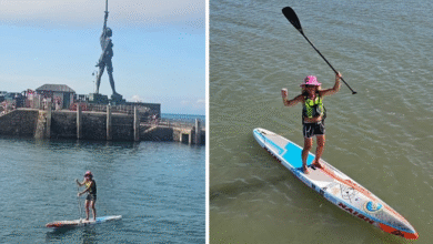 She travelled from Lundy Island to Jackson’s Bay in just three days to raise money for play equipment at Ysgol Y Deri Special School in Penarth.