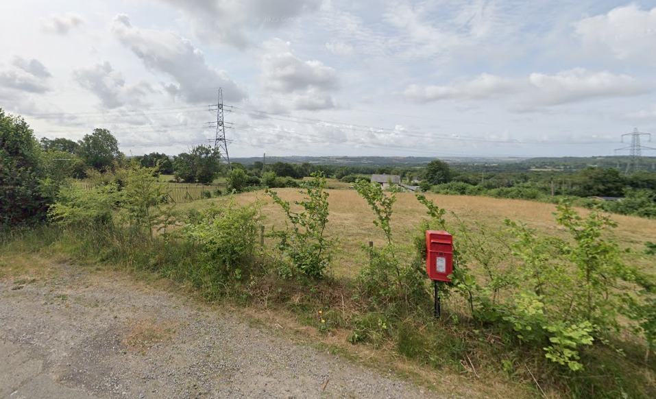 Land In Pencoed near to where the new traveller site has been proposed. Photo: Google