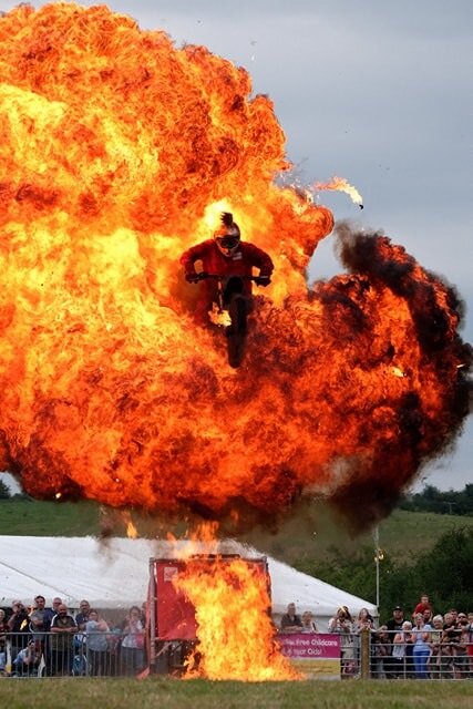 ‘The Flyin Ryan motorcycle team will be thrilling the crowds. Photo by Flyin Ryan.