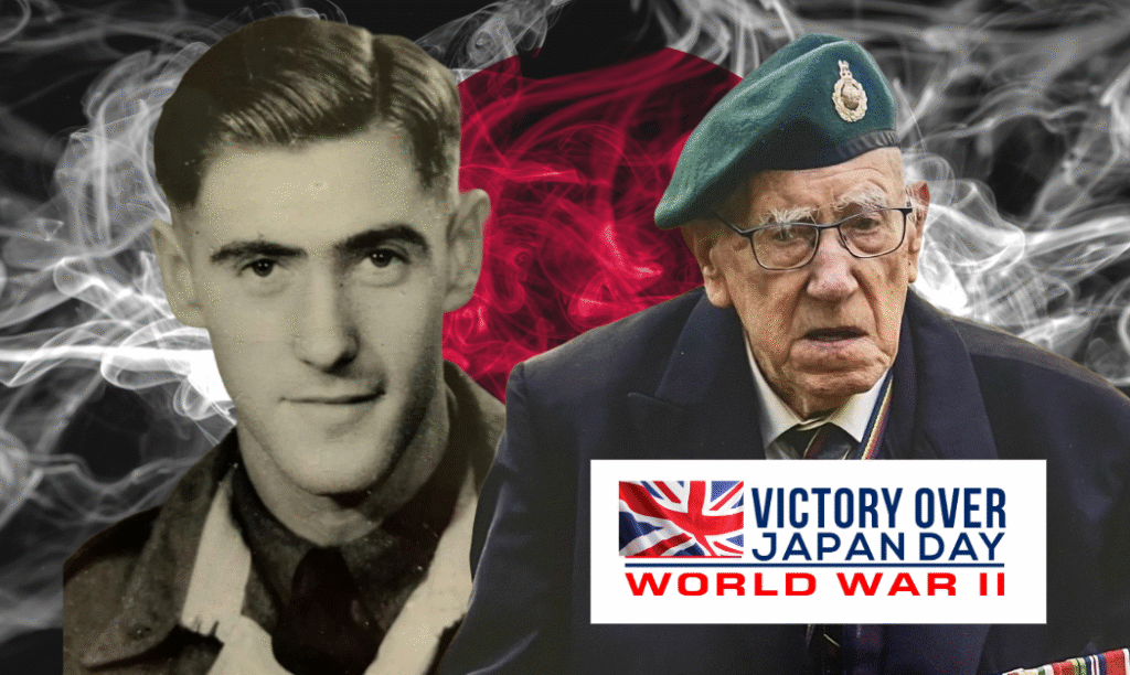 John Eskdale pictured in wartime and at a recent Remembrance Day.