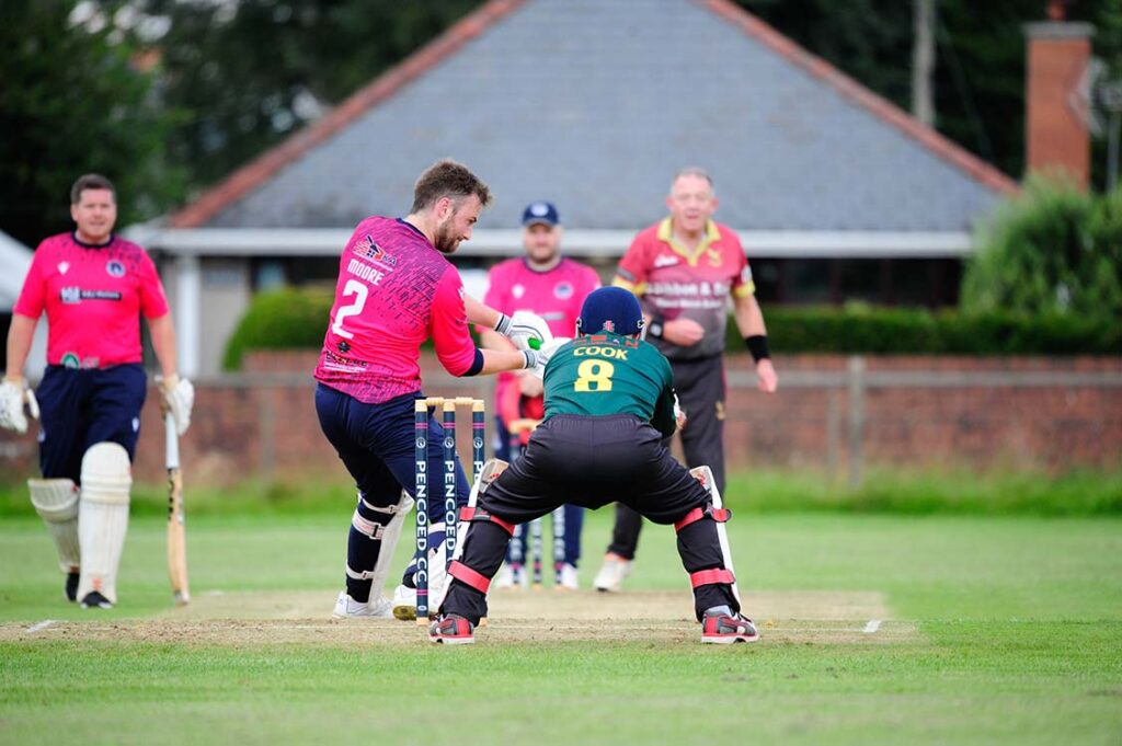 Pencoed on their way to scoring 383 against Creigiau.