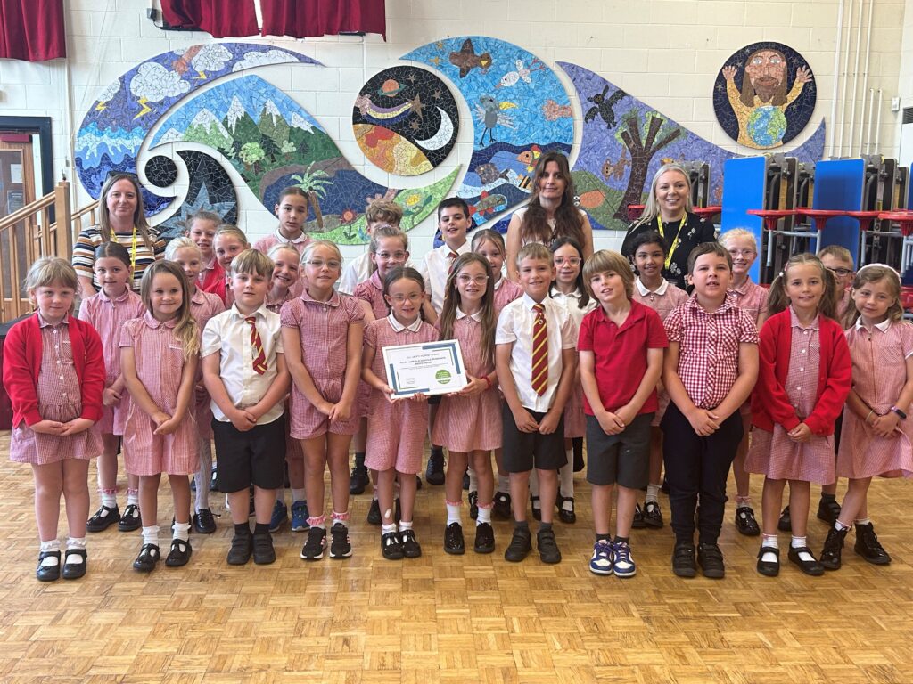 Pupils with the Young Carers Award.