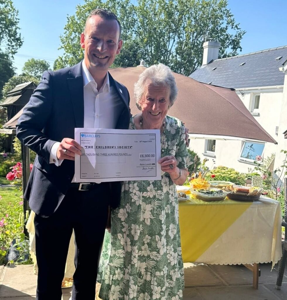 Children’s Society chief executive Mark Russell with Ann Lush, MBE.
