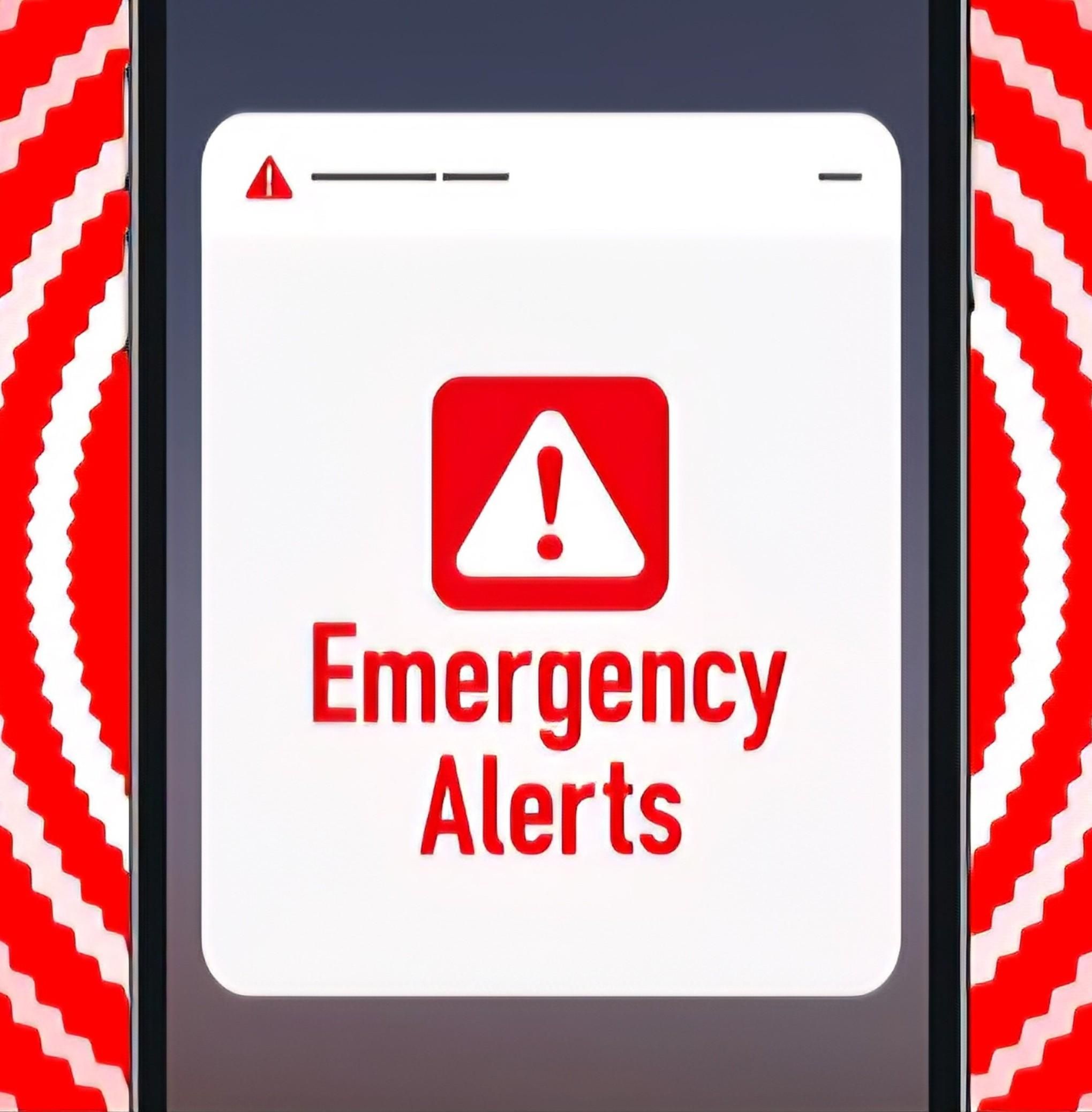 Emergency alerts warning.