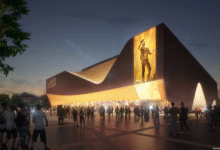 An artist's impression of what the new indoor arena planned for Butetown in Cardiff could look like. Photo: Populous.