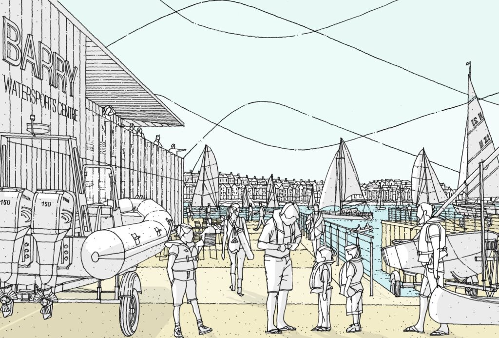 A watersports centre will be built on The Mole.