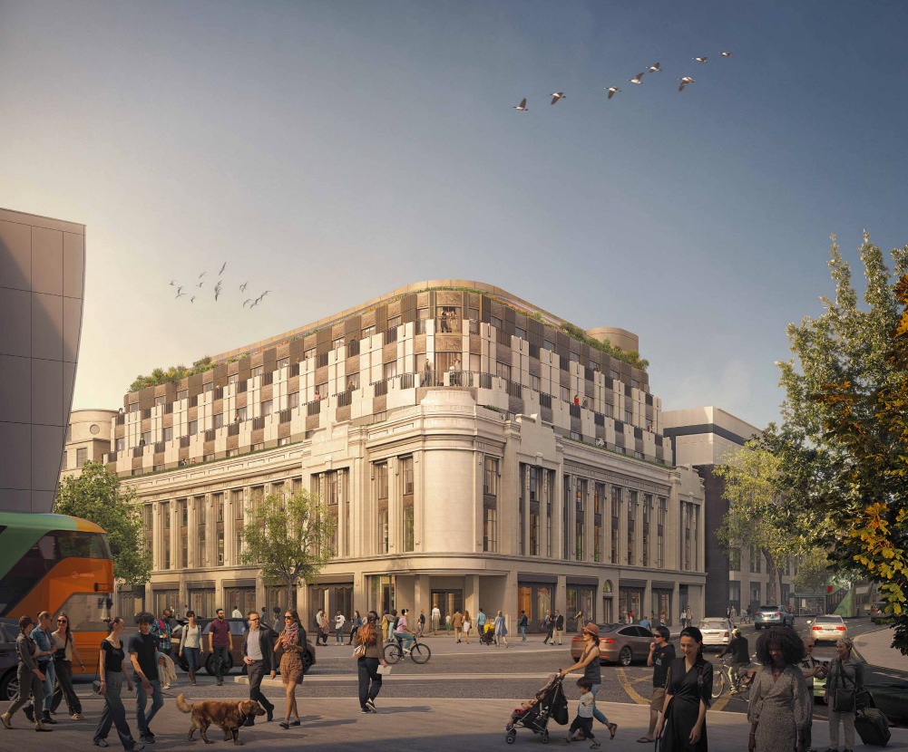 How A New Hotel In Queen Street Cardiff Could Look Site above current Sainsbury's and KFC opposite Capitol Shopping Centre Credit: Paul Treacy Architects