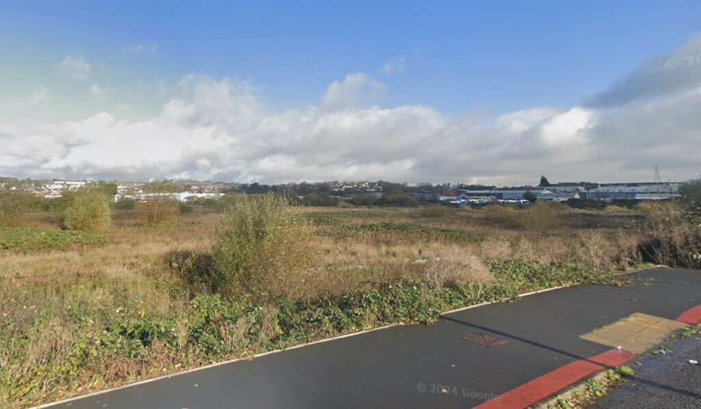 The site where the new Aldi supermarket is to be built. Photo: Google/LDRS.