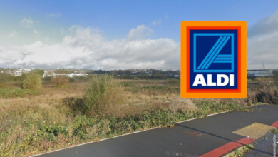 The site where the new Aldi supermarket is to be built. Photo: Google/LDRS.